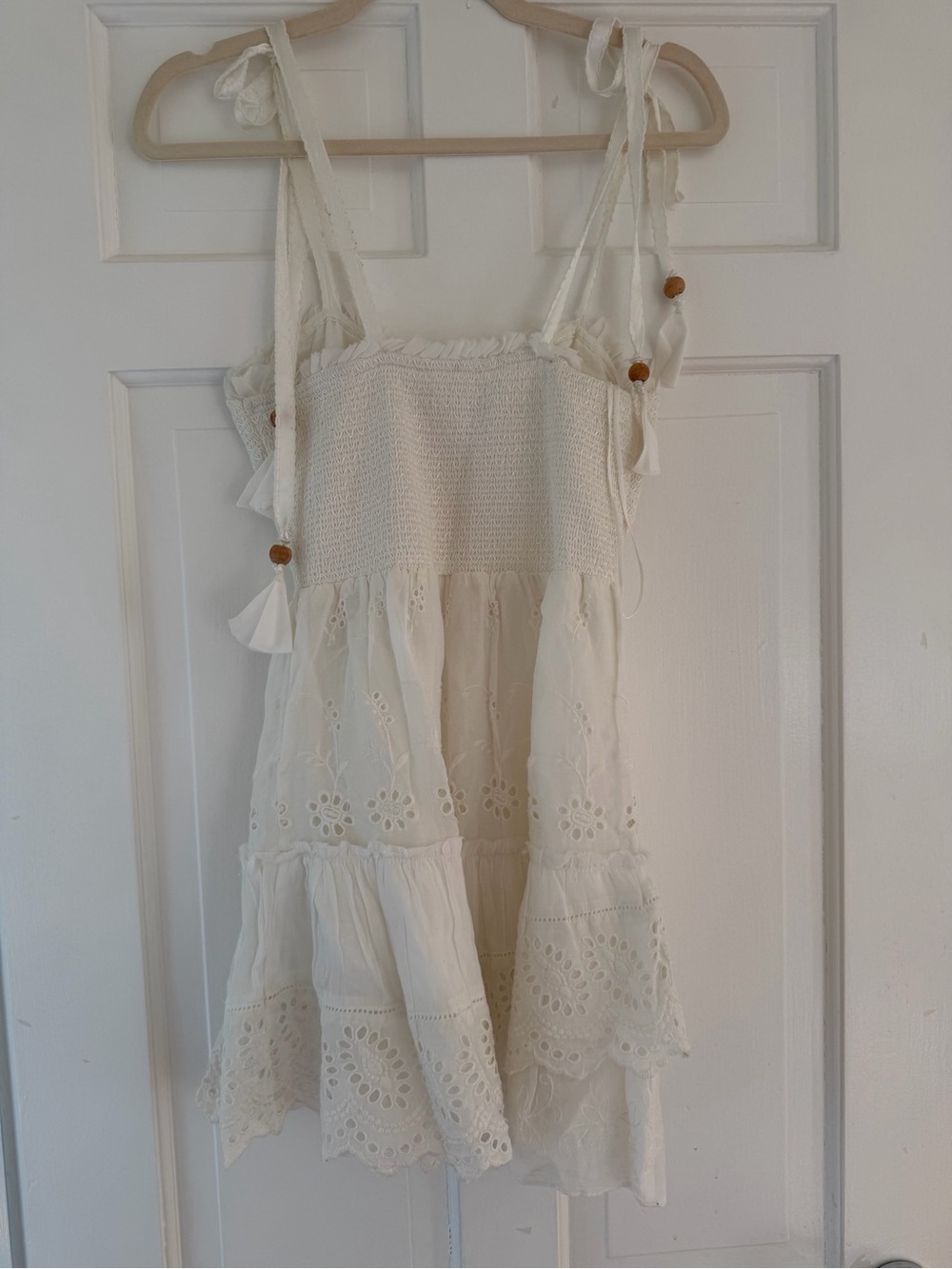 LoveShackFancy White Olani Mini Dress XS - Picture 5 of 8